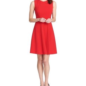 Tommy Hilfiger Women's Fit & Flare Dress Red Size 2